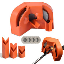 Portable drill bit sharpener with 4 rhinestone wheels for speed steel, carbide, cobalt bits (5/64'5/8')