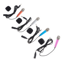 4Stk Portable Mini Mikrofon Metall Bunt Für Handy Gesang Recording