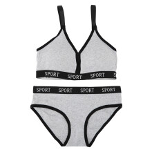 Damen Sport-BH Unterwäsche-Set, weich,