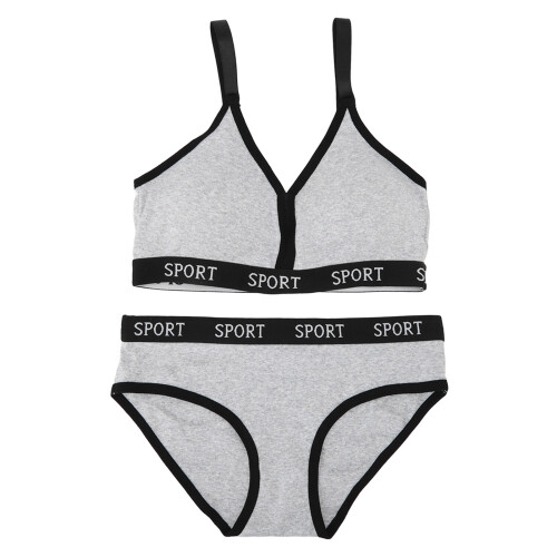Damen Sport-BH Unterwäsche-Set, weich,
