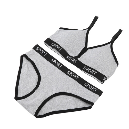 Damen Sport-BH Unterwäsche-Set, weich, 2