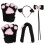 5 Pezzi Orecchie Costume Cosplay Collare 4