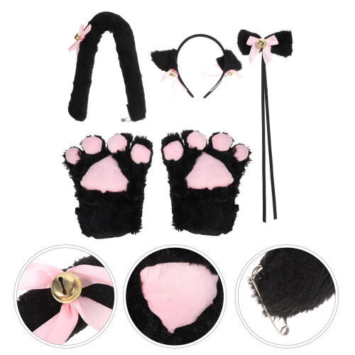5 Pezzi Orecchie Costume Cosplay Collare 2
