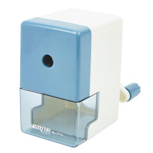 Manual Pencil Sharpener with Container, Automatic Feed in One Hole Sharpener for 6.5mm8.0mm Wooden Pencil Sketch Pencil navy