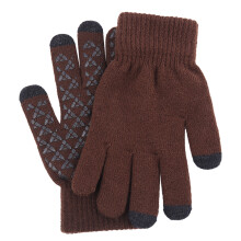 Guantes para pantallas táctiles para clima frío, guantes térmicos con forro cálido, diseño compatible con pantallas táctiles y palma