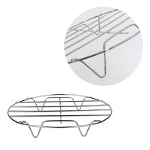 3Pcs 19Cm Panela Aço Inoxidável Redonda Com Suporte Vapor