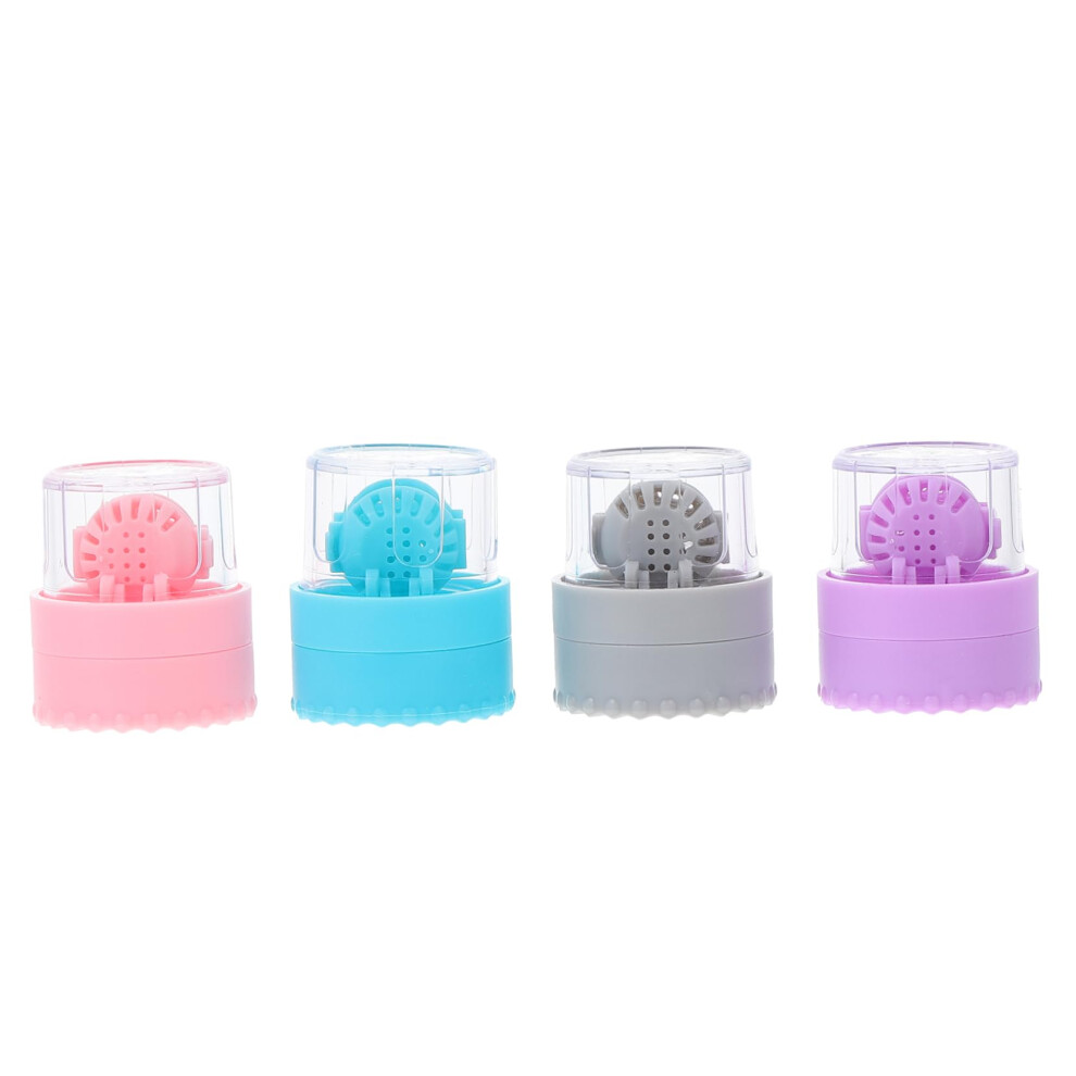4piece contact lens cleaning case, practical lens cleaning box with colorful designs for hygienic storage