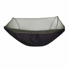 Hamaca doble portátil de paracaídas, para acampar al aire libre, tela de paracaídas de nailon, diseño de apertura rápida, soporta un peso de