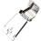 Tailpiece Métal Banjo Argent, Accessoire 5 Cordes Mandoline 1