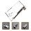 Tailpiece Métal Banjo Argent, Accessoire 5 Cordes Mandoline 3