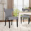 Living And Home Set of 2 Upholstered Dining Chairs 1