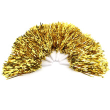 Feiern Sie stilvoll! Goldene Pompons verleihen Sportveranstaltungen Glamour. Die robusten Pompons eignen sich perfekt für einen individuellen