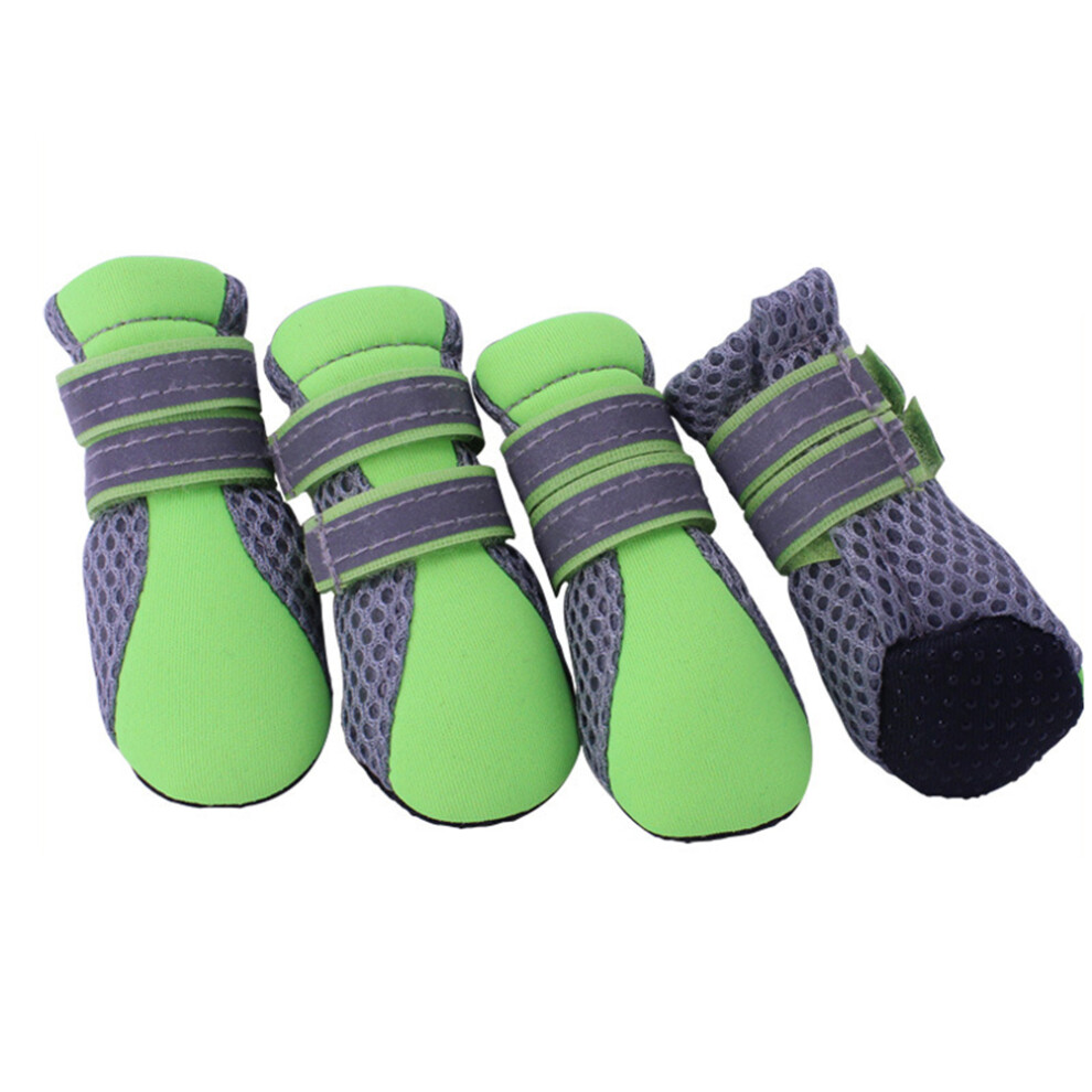 Letnie Trzewiki Dla MałYch PsóW Z Siatki Z AntypośLizgową Podeszwą Zielone-image