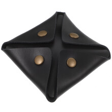Mini Monedero Cuadrado De Cuero Para Monedas Y Auriculares