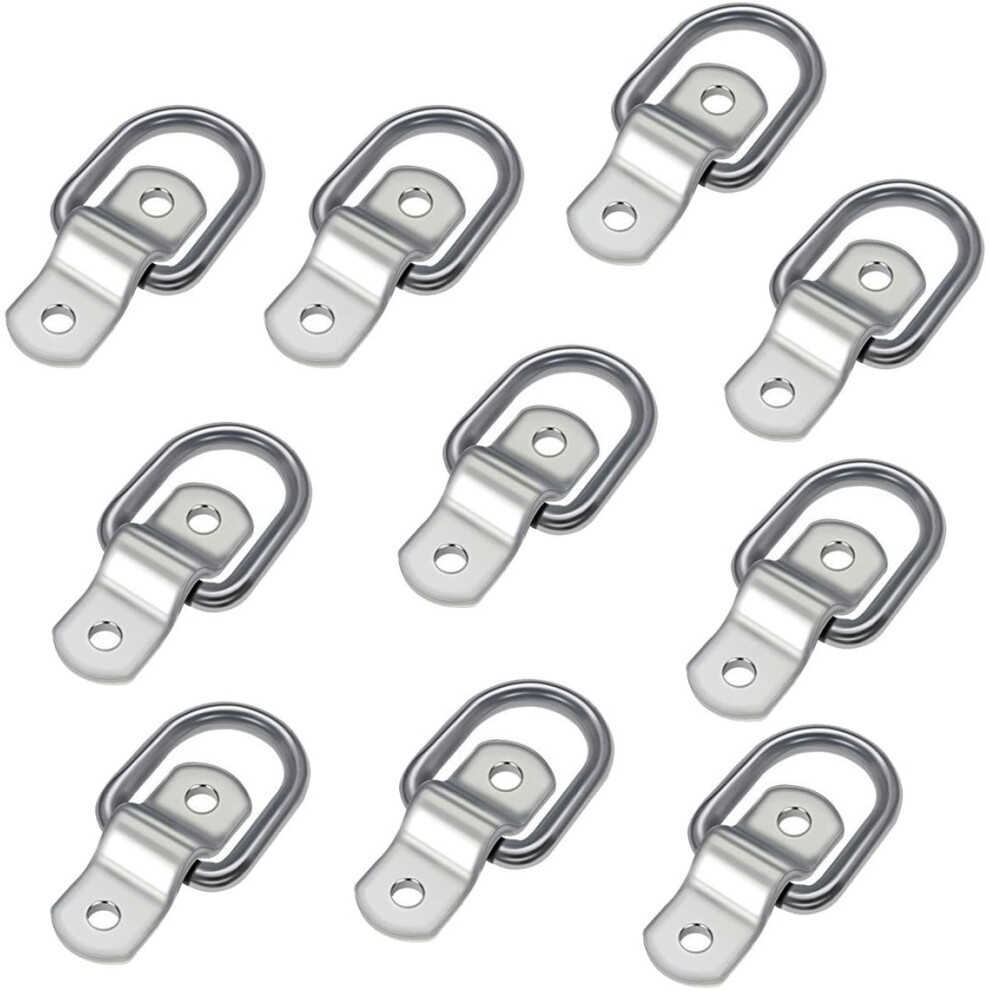 Multipurpose Anchors For Cargo Control, Easy Install Galvanized Iron D-Rings With Sturdy Durable High Strength Steel Construction For Trailer Truck Bo 9454554399393