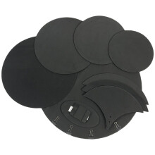 Pack of 10 Mesh Drum Heads, Healthy Soundproof Foam Rubber Thick Drum Mute Pads