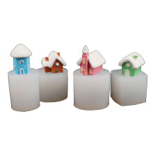 4x/set 3D Hut Siliconen Mal Harsen Mallen Kleine Huis