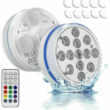 Aquatic Radiance: Luce sommergibile premium per piscina, LED super luminoso con protezione impermeabile IP68, telecomando RF per un facile utilizzo,