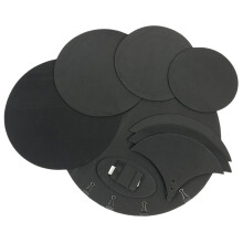 Drum Heads Set Soundproof Foam Rubber Mesh Drum Heads Thickening Drum Mute Pads