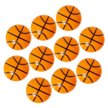 Basketballshaped pencil sharpeners, 10 pieces, portable for students and adults, manual, durable.