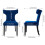 Living And Home Set of 2 Upholstered Dining Chairs 6