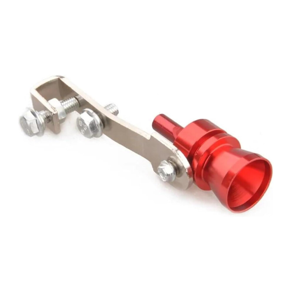 Universal Car Exhaust Whistle Turbo Sound Muffler Aluminum Tailpipe Tip L Weatherproof Red 9119770259493