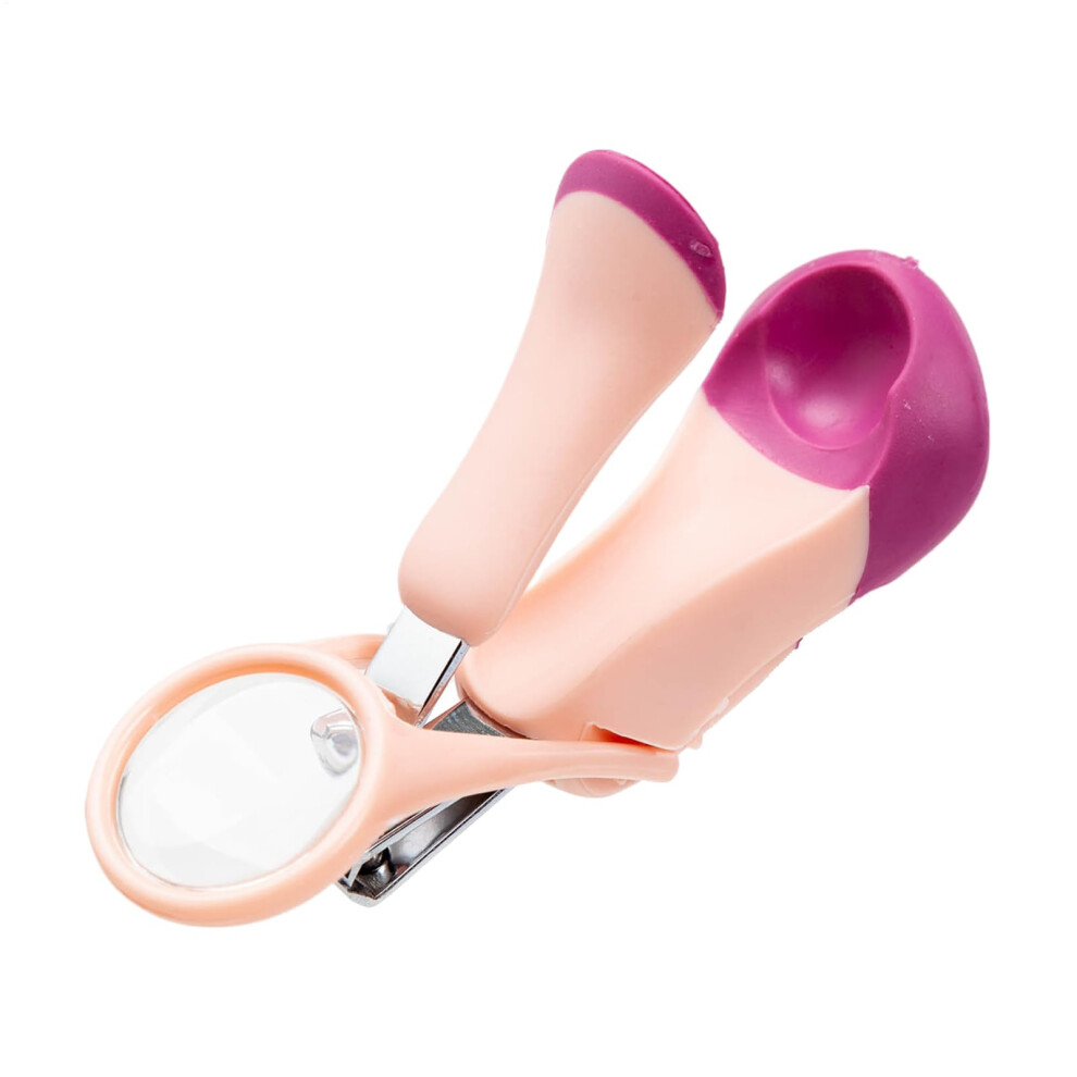 Baby Nail Clipper File Set, Precision Stainless Steel Clipper For Fingernails Toenails Pink