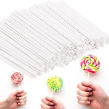 100 Stuks Lollipop Treat Stick Food Grade Papier Lollipop Stick