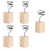 5St Multikleuren Bamboe Air Plant Houder Voor En 3