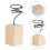5St Multikleuren Bamboe Air Plant Houder Voor En 2