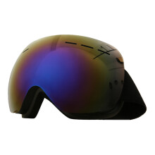 Gafas de esquí con protección UV 100%, compatibles con casco, diseño OTG, para hombres y mujeres, lentes dobles antivaho, protección contra el