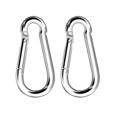 Gearrthóg Carabiner Cóimhiotal Sinc le haghaidh Socrú Hamaice, Dubhán Snap Dearaidh Geata Luchtaithe Earraigh Tromshaothair, Nascóir Stíl