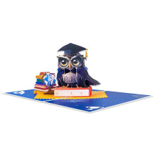 Enchanting Owl Graduation Card Folded Greeting Card For Graduation Party And Ceremony Celebration