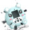 Silicone case for interactive digital toy, simple blue Ref: 6878 5