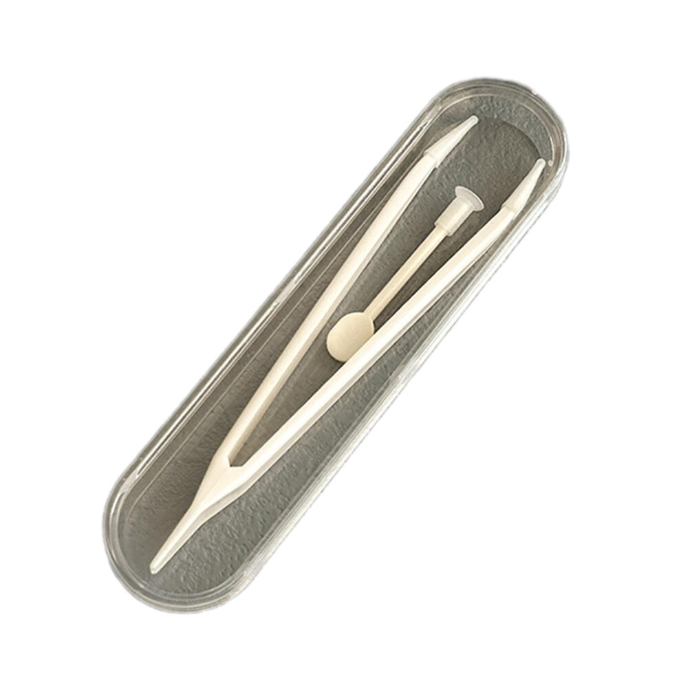 White Portable Lens Tweezers, For Travel, A Useful Tool For Removing Spectacle Lenses,