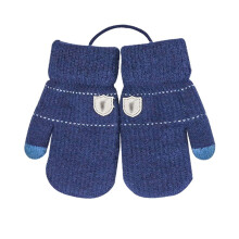 Manoplas de invierno para niños pequeños, manoplas de punto ligeras y transpirables con cordón para colgar y diseño sin costuras a prueba de