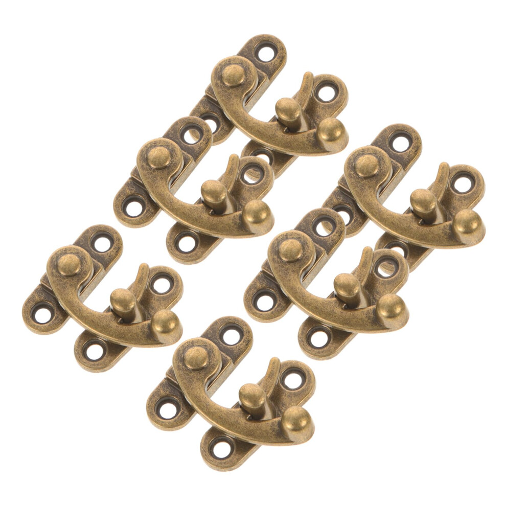 Antique Alloy Box Buckle 6 Pcs For Wooden Jewelry Boxes Vintage Hasp Latch Secure Lock Retro Style 9001264420871