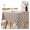 Waterproof Tablecloth Woven PVC Oilproof Khaki 90x90cm Rectangular Dining Kitchen Cover 1