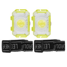 Stirnlampe mit einstellbaren Lichtmodi, universell passend für die meisten Stirnlampen, angenehm zu tragen, LED-Sicherheitswarnleuchte, kompakt und