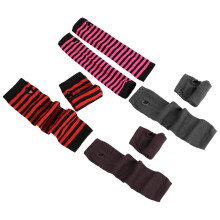 Fingerlose Handschuhe für kaltes Wetter, Armstulpen mit Daumenlochdesign, warme und bequeme Strickärmel aus weichem und komfortablem