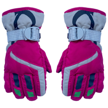 Manoplas con correas ajustables en la muñeca, ajuste cómodo con tejido resistente al agua, ideales para el invierno. Guantes de esquí para niños,