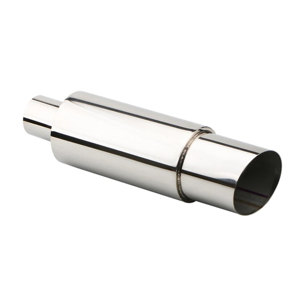 2 Inch Stainless Steel Car Exhaust Tip With Neon Finish, Universal Muffler Tailpipe Blue 9339159765036