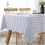 Waterproof Tablecloth Woven PVC Oilproof Khaki 90x90cm Rectangular Dining Kitchen Cover 3