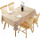 Waterproof Tablecloth Woven PVC Oilproof Khaki 90x90cm Rectangular Dining Kitchen Cover 5