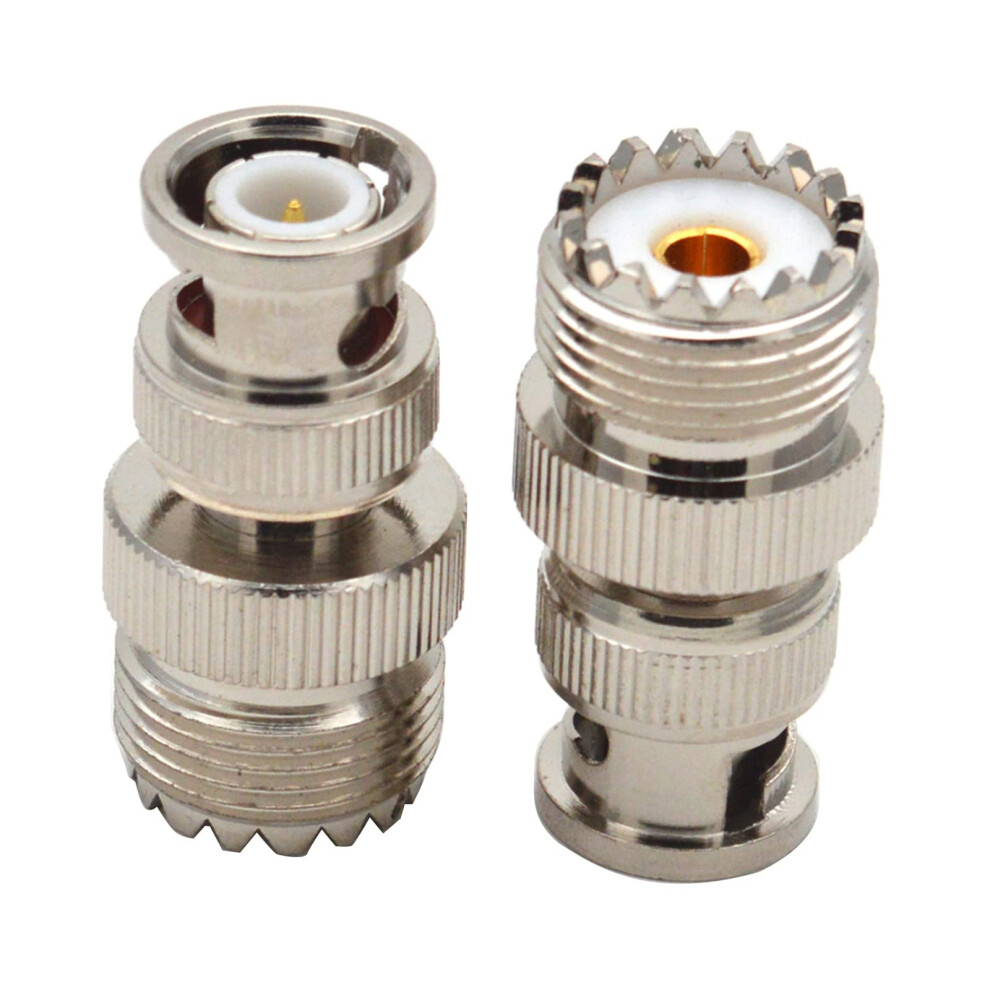 Bnc Male To Uhf So239 Female Rf Coaxial Adapter For Uhf To Bnc Converter 50 Ohm Copper 9119770262448