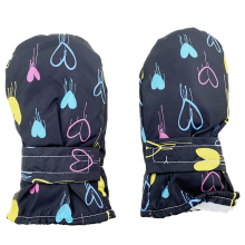Guantes cálidos para niños con forro polar para snowboard, manoplas de nieve impermeables de material agradable para la piel con interior suave y