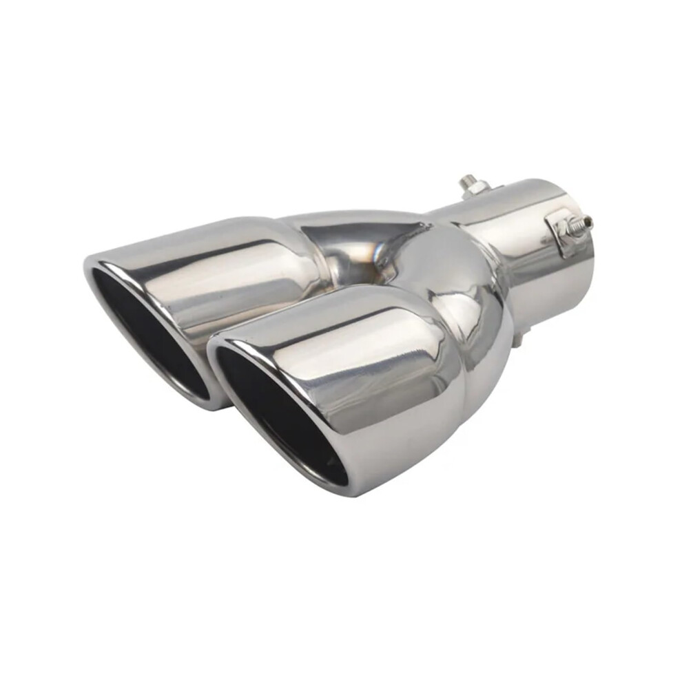 Universal 76Mm Chrome Car Exhaust Tip, Stainless Steel Muffler Tail Pipe For Sporty Rear Styling 9001264420352