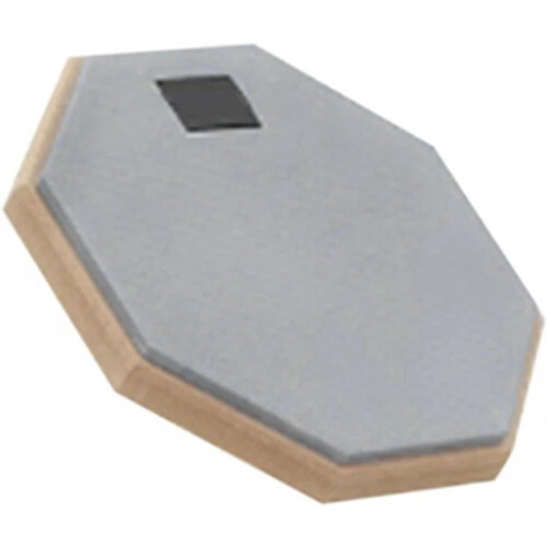Drum Practice Pad 2 Pieces 8 Inch Rubber Wood Training Mute Pad Grey 1