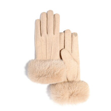Damen-Winterhandschuhe, wärmegefüttert, winddicht, weich und bequem, Touchscreen-kompatibel, weiches Plüschfutter, Touchscreen-Handschuhe für