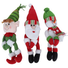 Adorables adornos navideños de peluche con forma de elfos, juego de dos elfos para decoración de mesas, hogares y restaurantes, figuras portátiles